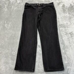 Urban Pipeline Jeans Mens 38x32 Black Straight Leg Medium Wash Denim Work Casual